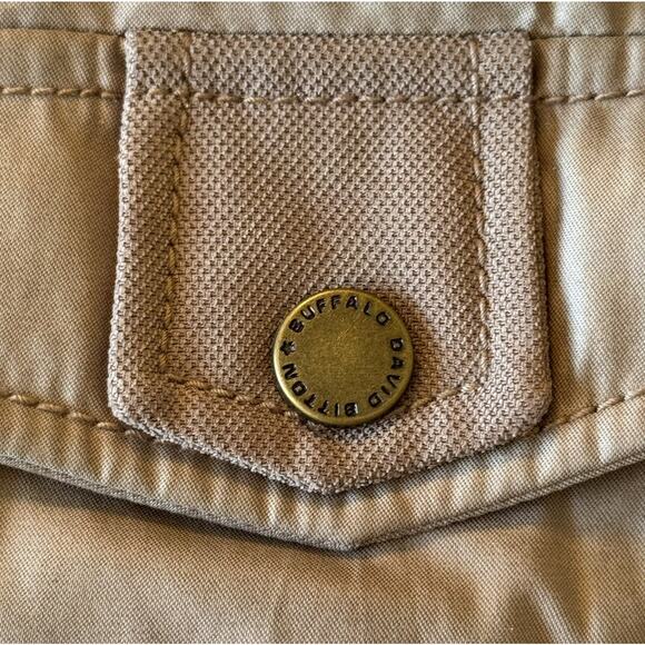 Buffalo David Bitton Womens Jacket Large Brown Parka Faux Fur Hooded Winter - Picture 10 of 10